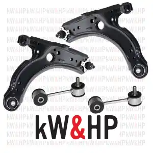 Affare KIT 4 PEZZI BRACCI BRACCETTI E BIELLETTE BARRA STABILIZZATRICE ANTERIORI AUDI A3 GOLF IV