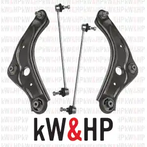 KIT 4PZ BRACCETTI ANTERIORI DESTRO/SINISTRO + BIELLETTE COMPATIBILE CON QASHQAI II (J11), KADJAR (HA_, HL_) Super Prezzo