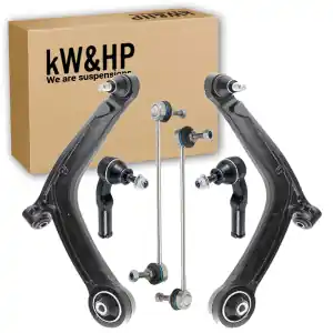 KIT 6PZ BRACCI BRACCETTI BIELLETTE TESTINE ANTERIORI PER TUTTE LE FIAT 500 E 500C DAL 2007> Spedito Oggi