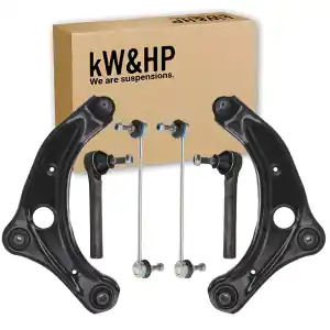Consegna Rapida KIT 6PZ BRACCI BRACCETTI OSCILLANTI ANTERIORI+BIELLETTE+TESTINE STERZO PER NISSAN MICRA V (K14)