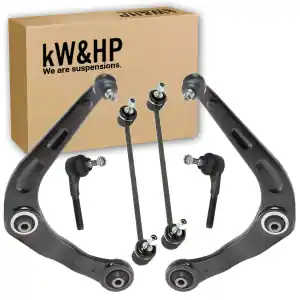 KIT 6PZ COPPIA BRACCI ANTERIORI + BIELLETTE BARRA STABILIZZATRICE + TESTINE STERZO PEUGEOT 206 Economico