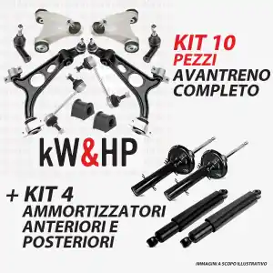 Kit Bracci Anteriori Rinforzati + Kit Ammortizzatori Alfa Romeo 147 / GT / 156 Promozione Esclusiva