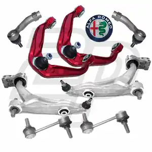 KIT BRACCI SOSPENSIONE ANTERIORI RINFORZATI, BIELLETTE E TESTINE ALFA ROMEO 159, 8 PEZZI (BRA441PP) Compra Online