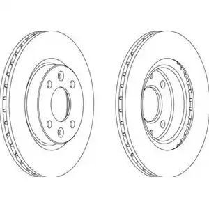 FERODO Disco freno PREMIER Assale anteriore, Ø 259mm, ventilato DDF1096 Prezzo Scontato