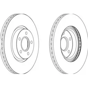 Subito Disponibile FERODO Disco freno PREMIER Assale anteriore, Ø 300mm, ventilato DDF1225