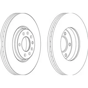 FERODO Disco freno PREMIER Assale anteriore, Ø 308mm, ventilato DDF1261 Consegna Rapida