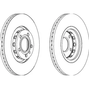 FERODO Disco freno PREMIER Assale anteriore, Ø 312mm, ventilato DDF1156 Sconto