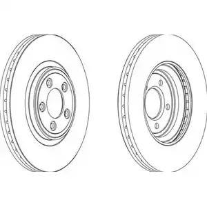 FERODO Disco freno PREMIER Assale anteriore, Ø 326mm, ventilato DDF1702 Must-Have