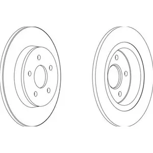FERODO Disco freno PREMIER Assale posteriore, Ø 280mm, Pieno Reso Gratuito