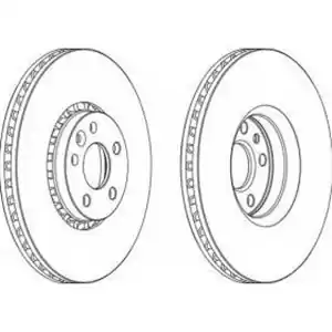 Offerta Del Giorno FERODO Disco freno PREMIER Assale posteriore, Ø 302mm, ventilato DDF1802