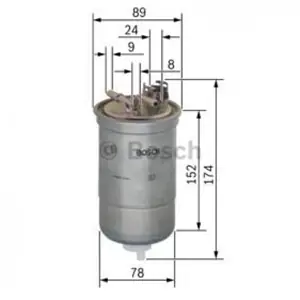 BOSCH Filtro carburante 0 450 906 322 Sconto