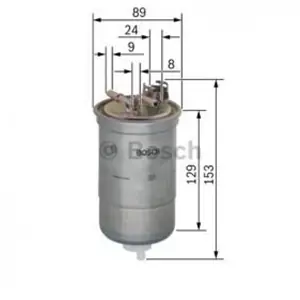 BOSCH Filtro carburante 0 450 906 334 Spedizione Espresso