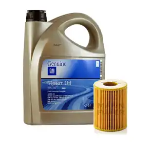 KIT FILTRO OLIO General Motor GM OPEL 5w30 5 Litri e filtro olio MANN (KOHU820X) Ultimissimo Modello