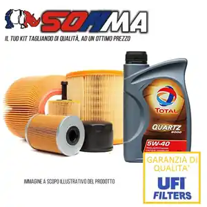 Novità KIT TAGLIANDO 3 FILTRI + 4 LITRI OLIO MOTORE TOTAL 5W40 PER Renault/Clio III 1.2 57KW 78CV
