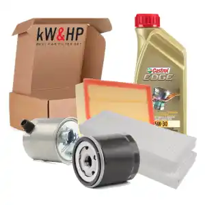 Affare KIT TAGLIANDO 4 FILTRI + 7LT OLIO MOTORE CASTROL_5W30 PER NISSAN NAVARA 2.5 TDCi