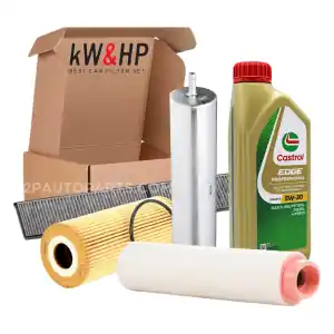 Ultimissimo Modello KIT TAGLIANDO 4 FILTRI E 6 LITRI DI OLIO MOTORE 5W30 COMPATIBILE CON BMW 320D E91 163CV