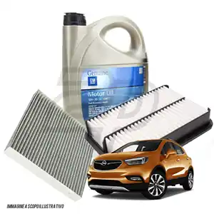 Kit tagliando auto, kit due filtri e 5 litri olio motore Opel GM 5W30 (PR5501/19_) Di Tendenza
