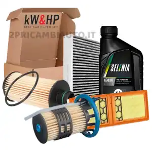 KIT TAGLIANDO FILTRI + 5LT OLIO SELENIA 0W30 PER ALFA ROMEO GIULIA STELVIO 2.2 D Vendita Finale