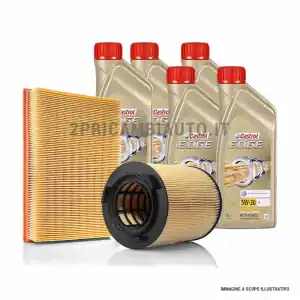 KIT TAGLIANDO FILTRI ARIA E OLIO + 5 LITRI CASTROL 5W30 MINI COOPER 1.6 D 2007-2013 Novità
