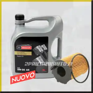 KIT TAGLIANDO FORD 5W30 5LT FILTRO OLIO PER C-MAX FIESTA V VI FOCUS III 1.4 1.5 1.6 TDCI Prezzo Ridotto
