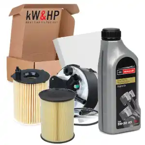 KIT TAGLIANDO PER FORD FOCUS II 1.6 TDCI DAL 2005 AL 2012 + 4LT OLIO MOTORE FORD 5W30 Super Prezzo