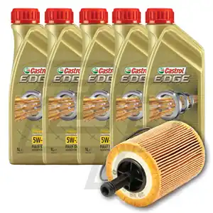 Solo Oggi Olio motore CASTROL EDGE 5W30 5 litri + Filtro olio 5W30192/fo