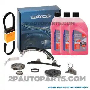 KIT CATENA DISTRIBUZIONE E CINGHIA SERVIZI + ANTIGELO OMAGGIO PER TOYOTA YARIS 1.0 Popolare