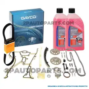 KIT CATENA DISTRIBUZIONE E CINGHIA SERVIZI ANTIGELO PER OPEL ASTRA G H CORSA C D AGILA A MERIVA 1.2 1.4 Sconto