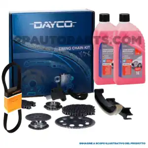 KIT CATENA DISTRIBUZIONE E CINGHIA SERVIZI ANTIGELO PER SMART CABRIO (450), CITY-COUPE (450) Popolare