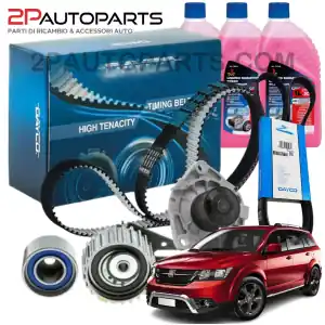 Esclusivo KIT CINGHIA DENTATA DISTRIBUZIONE POMPA ACQUA ANTIGELO CINGHIA SERVIZI FREEMONT 2.0 140CV