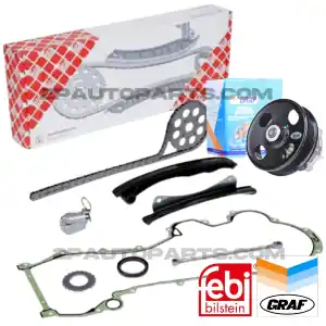 KIT DISTRIBUZIONE CATENA RINFORZATA COMPLETO FEBI/GRAF ALFA FIAT LANCIA 1.3 MULTIJET Direttamente Dal Produttore