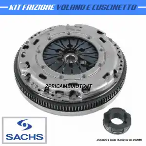 Spedito Oggi KIT FRIZIONE + VOLANO BIMASSA E CUSCINETTO SACHS VW GOLF V 5 AUDI A3 1.9 TDI