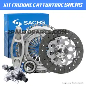 KIT FRIZIONE E ATTUATORE ORIGINALE SACHS SMART FORTWO 451 CABRIO COUPE 1.0 BENZINA 800 CDI Di Tendenza