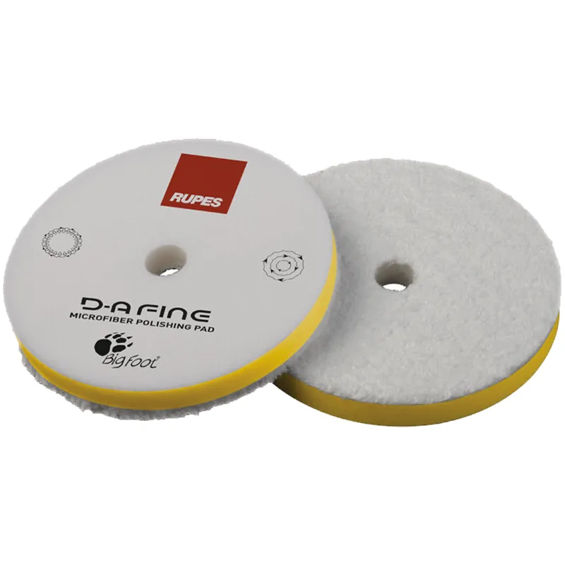 Offerta Limitata Tampone Giallo in Microfibra RUPES Velcrato per Lucidatura Carrozzeria con Rotorbitali e Rotoeccentriche modello D-A FINE 9.MF Series M (Medium)