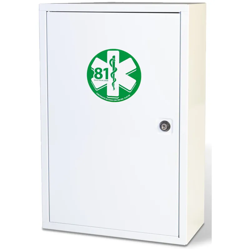 Professionale Armadietto di Pronto Soccorso in Metallo Conforme DM 338 102/M Allegato 1 PVS First Aid Cassetta Medica Completa Kit per Oltre 3 Lavoratori articolo CPS523