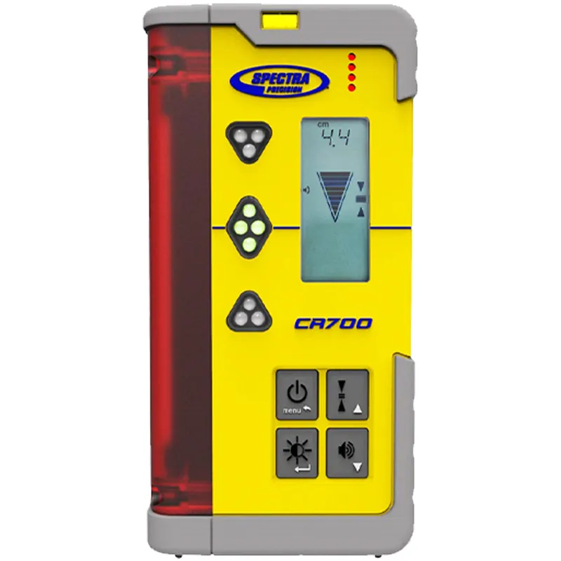 Ricevitore Laser SPEKTRA per Macchina e Stadia con Supporto Magnetico, Laserometro Professionale per Mini Escavatori e Minipale per Scavi e Livellamenti, con Radio fino a 220 metri, Precisione 0.5–25 mm e Protezione IP67 modello CR 700 Scelto Dai Clienti
