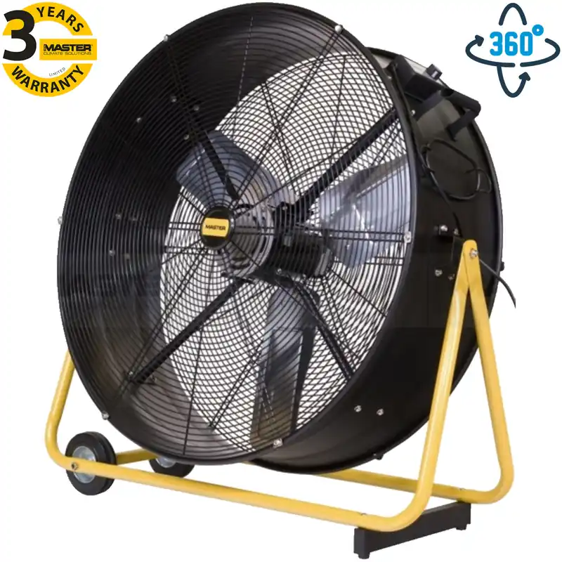 Ventilatore Industriale ad Alta Portata 10.200 m³/h MASTER Portatile Orientabile 2 Velocità in Acciaio modello DF 30P A Buon Prezzo