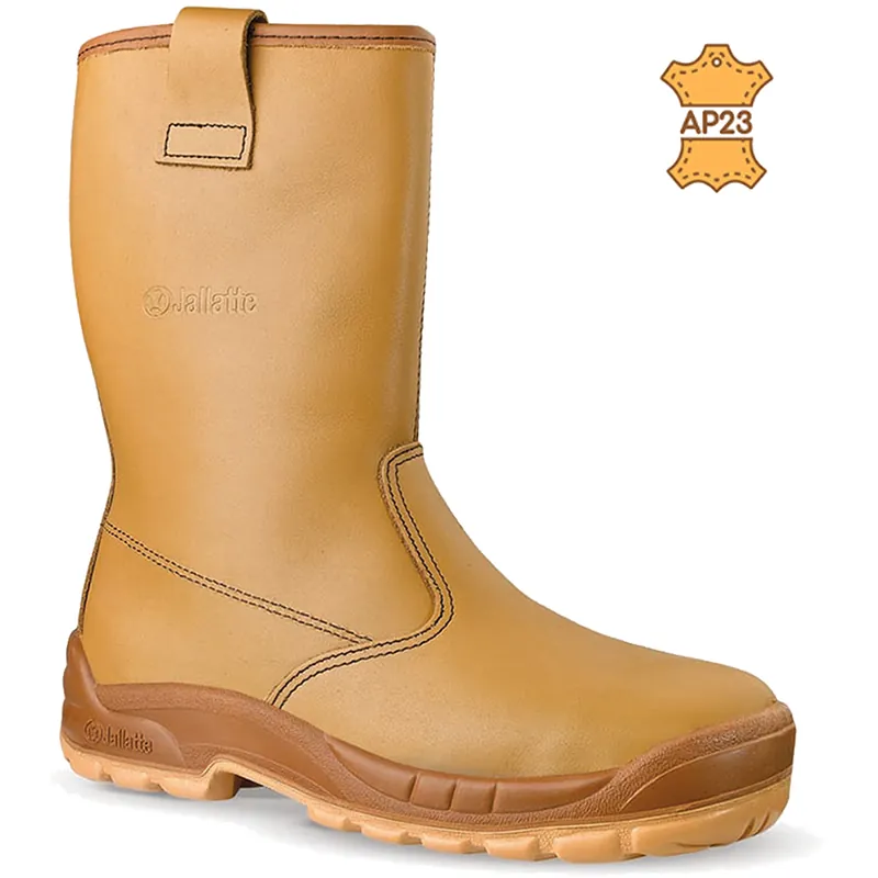 Miglior Prezzo Stivale da lavoro JALLATTE Stivali Antinfortunistica in Pelle Fiore Naturale Idro-Oleo Repellente da Uomo e Donna modello JALASKA S3 FO SR