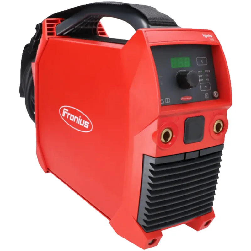 Saldatrice Inverter 150A ad Elettrodo FRONIUS Monofase Professionale Funzioni Hot Start e Anti Stick con Cavi e Pinze modello IGNIS 150 EF Package Spedizione Espresso