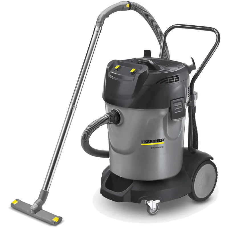Aspiratore Solidi e Liquidi Professionale KÄRCHER Bidone Aspiratutto da 70 Litri con Doppio Motore, Contenitore Professionale, Tubo di Scarico e Accessori per Officine, Industria, Cantieri e Pulizie Intensive modello NT 70/2 Spedito Oggi