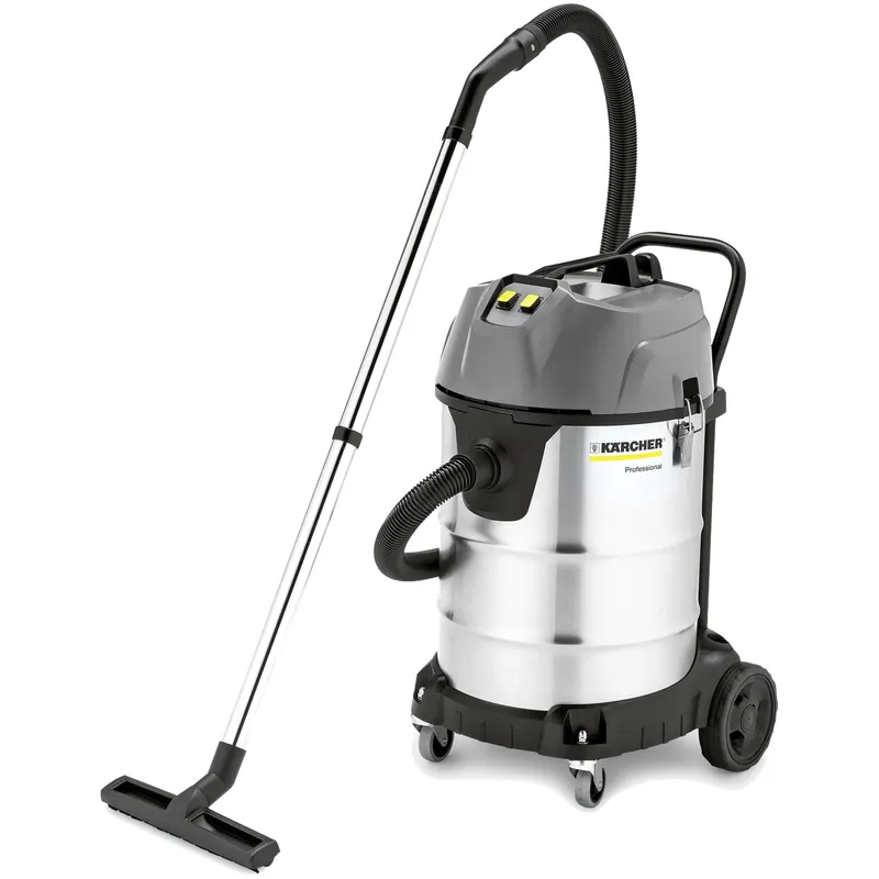 Aspiratore Solidi e Liquidi Professionale KÄRCHER Bidone da 70 Litri in Acciaio Inox con Doppio Motore, Aspirazione Senza Sacchetto e Accessori Inclusi per Officina, Industria, Cantieri e Pulizie Professionali modello NT 70/2 Me Classic Must-Have