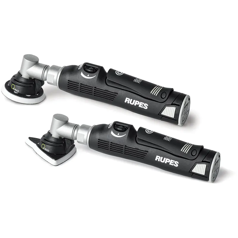 Mini Lucidatrice Rotorbitale a Batteria 12V RUPES Orbita Ø 2 mm con Platorello Magnetico Levigatrice modello BigFoot iBrid Nano Sander Q-MAG HQM83 Ultimissimo Modello
