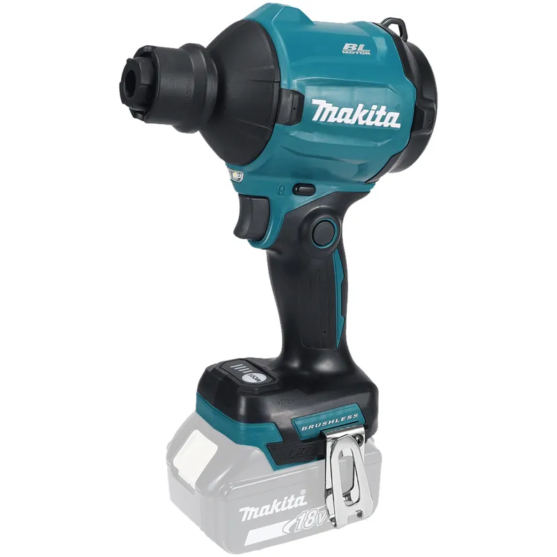 Ultimissimo Modello Soffiatore a Batteria 18V LXT MAKITA Motore Brushless con Funzione Soffiaggio, Aspirazione e Gonfiaggio, 5 Ugelli Professionali Inclusi e Borsa Porta Accessori modello DAS180Z