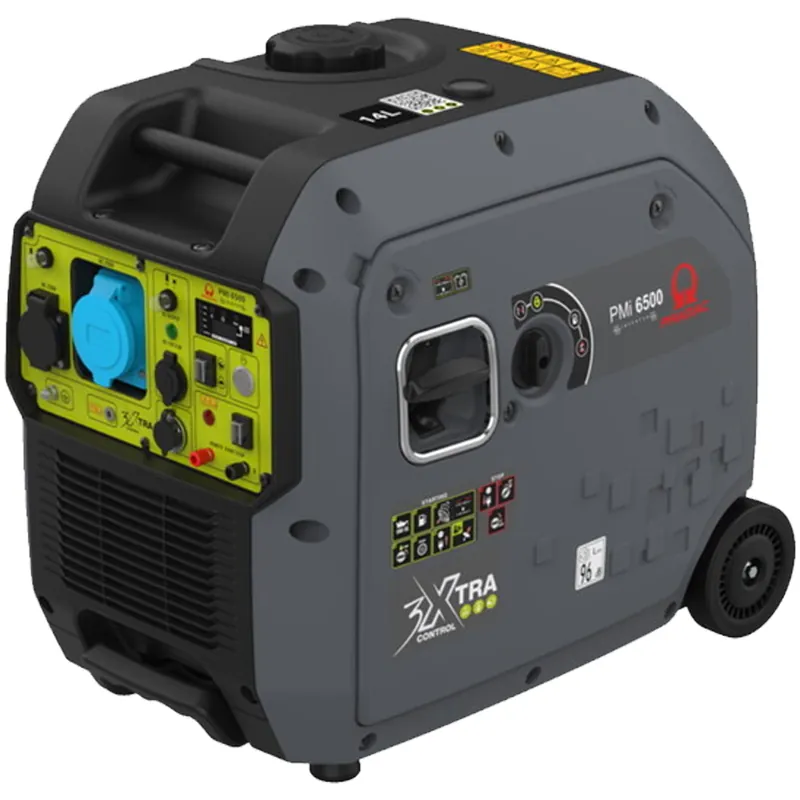 Offerta Speciale Generatore di Corrente 6500 Watt Monofase PRAMAC Portatile a Benzina con Tecnologia Inverter Avviamento Elettrico/Manuale e Motore 4 Tempi Stage V Compatto e Leggero modello PMi 6500