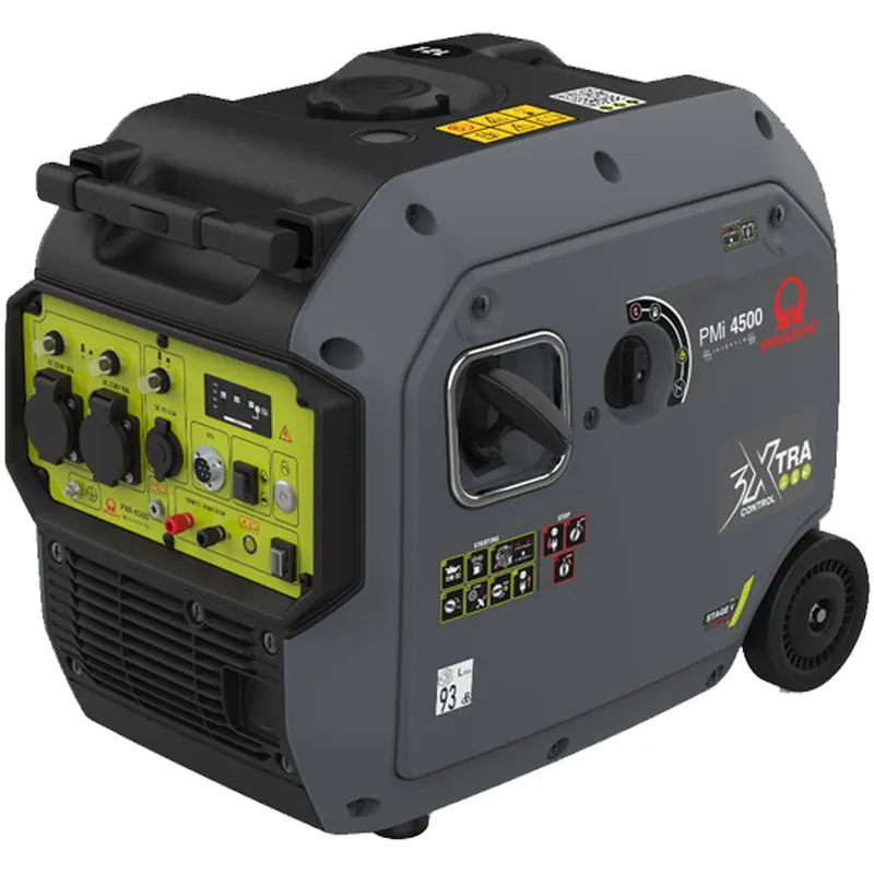 Prezzo Ridotto Generatore di Corrente 4200 Watt Monofase PRAMAC Portatile a Benzina con Tecnologia Inverter Avviamento Elettrico/Manuale e Motore 4 Tempi Stage V Compatto e Leggero modello PMi 4500