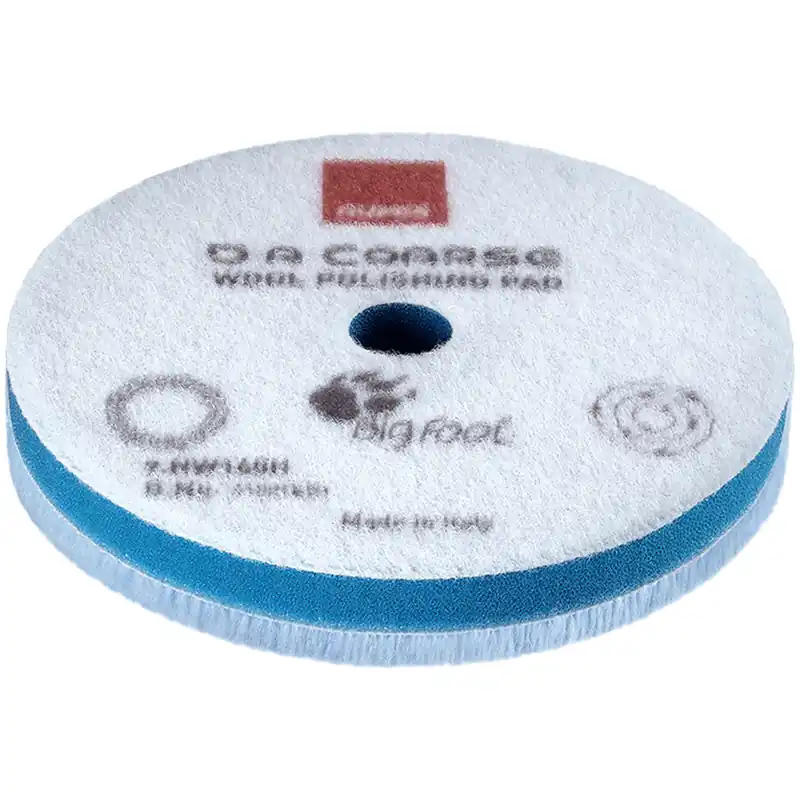 Tampone Blu Rigido in Lana RUPES Rimozione Difetti Gravi Lucidatura Carrozzeria per Lucidatrici Rotorbitali e Rotoeccentriche modello BigFoot D-A COARSE Hard 9.NW Series H Prezzo Scontato