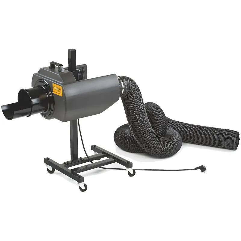 Quantità Limitata Aspiratore Portatile per Fumi Gas di Scarico ZECA con Carrello con Ruote Regolabile in Altezza JUMBOZECA articolo 673