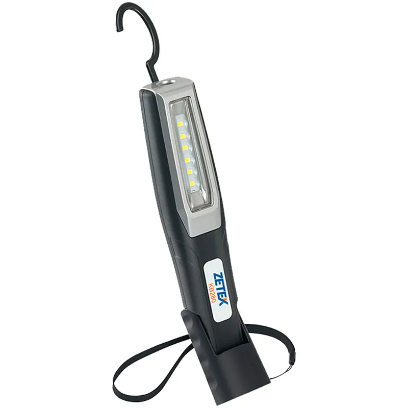Esclusivo Lampada LED Ricaricabile ZETEK by ZECA Flex and Flux con Magnete e Gancio Integrato Potenza di Illuminazione Massima 220 Lumen modello KB280