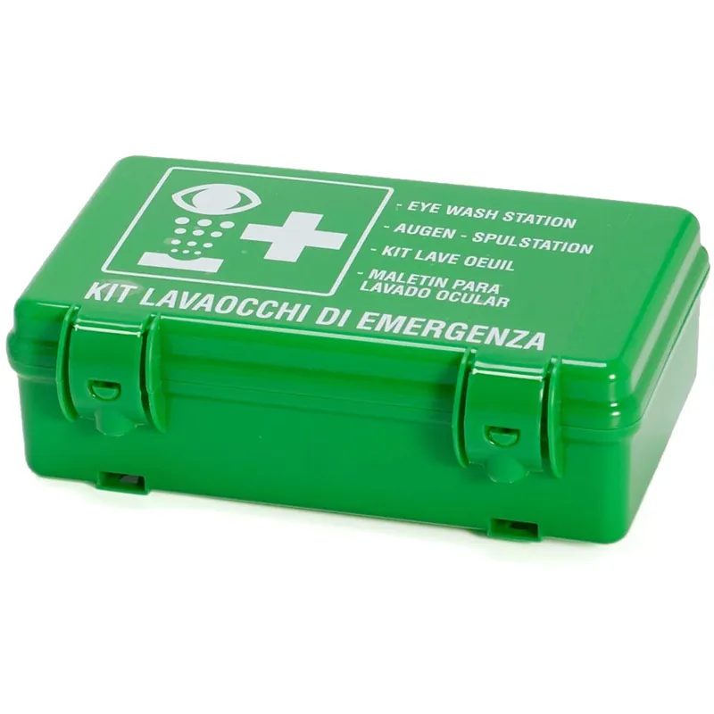 Solo Oggi Kit Lavaocchi di Emergenza Portatile con Valigetta PHARMA+ in KIT Completo Soluzione Fisiologica Sterile 250ml e Accessori Pronto Intervento Oculare