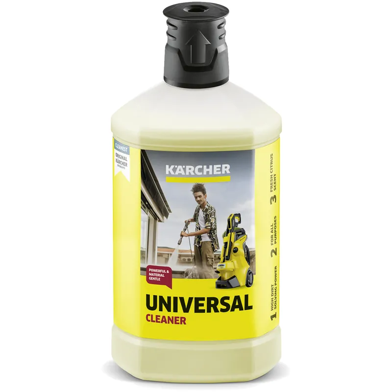 Consegna Rapida Detergente Universale KÄRCHER da 1 Litro per Idropulitrici Home & Garden ad Azione Rapida contro Sporco, Olio e Residui Atmosferici modello RM 626
